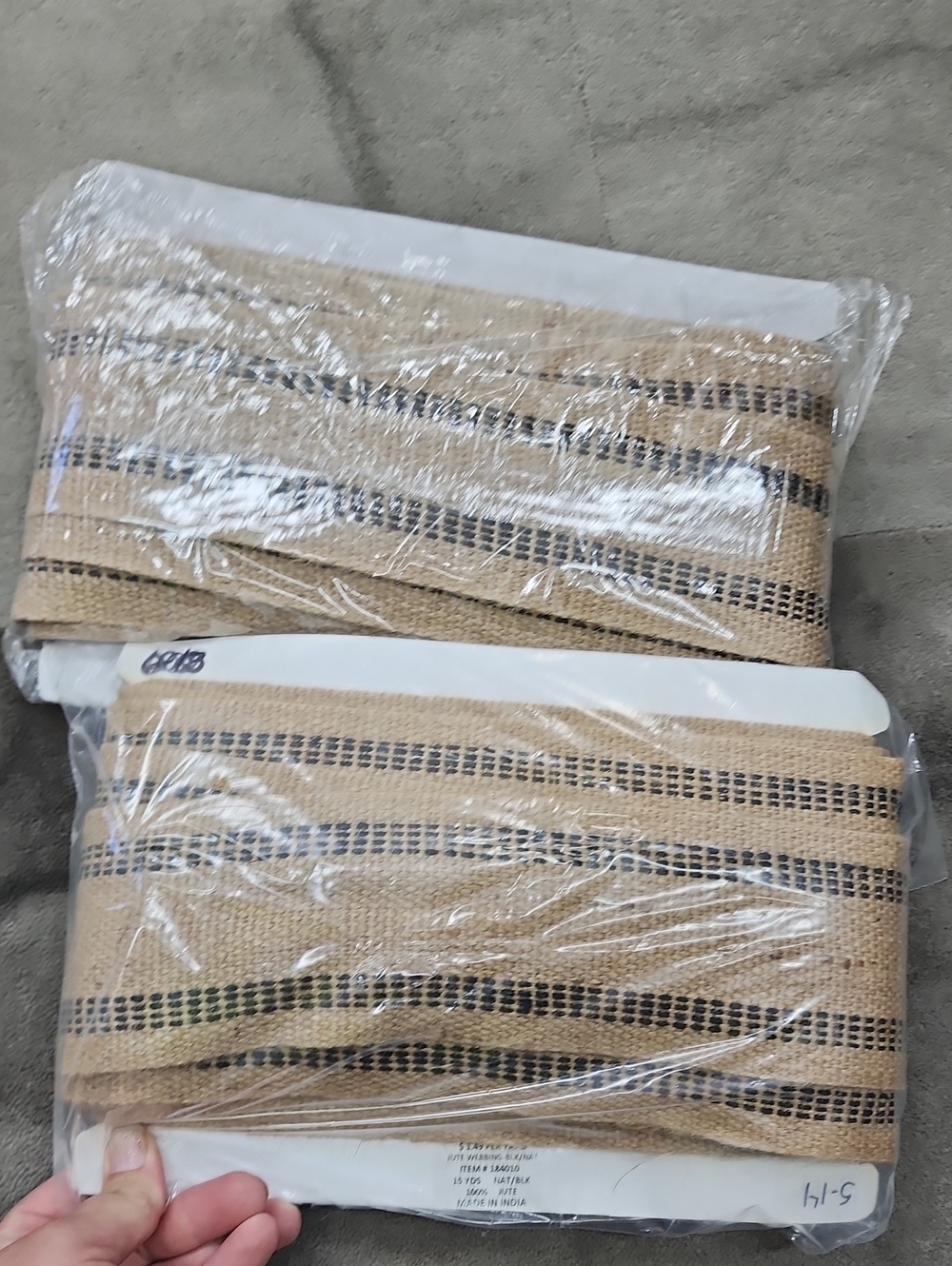 100% Jute(Burlap) Trim/ Ribbon 30 Yrds